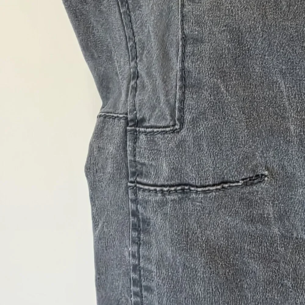 Cotton On Men 36 Washed Gray  Jogger Pants Drop Crotch Tapered Drawstring Jeans